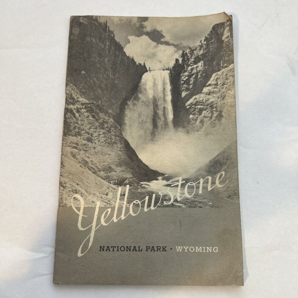 1938 Yellowstone National Park-Wyoming- Booklet-U.S. Department of Interior